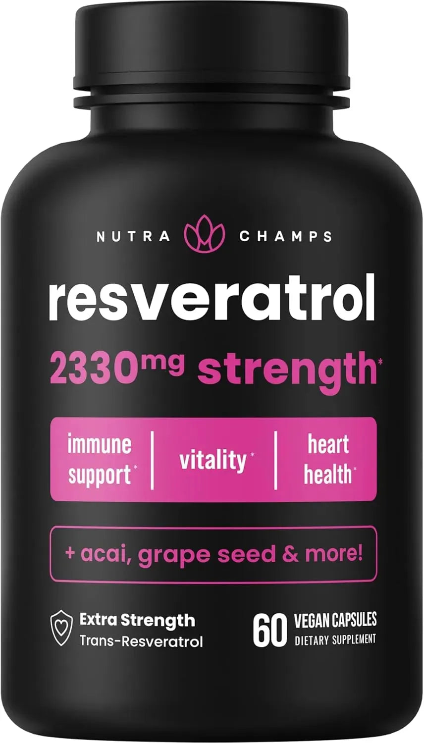 NUTRACHAMPS - NutraChamps Resveratrol Supplement 2330Mg. 60 Capsulas - The Red Vitamin MX - Suplementos Alimenticios - {{ shop.shopifyCountryName }}