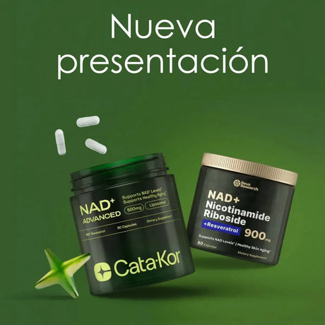 CATA-KOR - Cata-Kor NAD Liposomal NAD Supplement w/Resveratrol Nueva Imagen 60 Capsulas - The Red Vitamin MX - Suplementos Alimenticios - {{ shop.shopifyCountryName }}