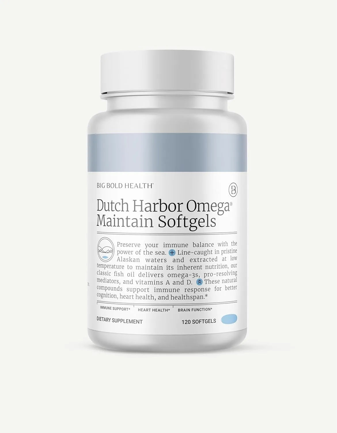 BIG BOLD HEALTH - Dutch Harbor Omega 3 Fish Oil 120 Capsulas Blandas - The Red Vitamin MX - Suplementos Alimenticios - {{ shop.shopifyCountryName }}
