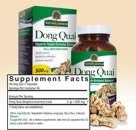 NATURE´S ANSWER - Nature's Answer Dong Quai Root 1000Mg. 90 Capsulas - The Red Vitamin MX - Suplementos Alimenticios - {{ shop.shopifyCountryName }}
