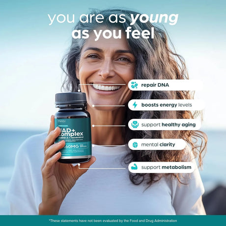 THINBI - Thinbi NAD+ Complex Urolithin A + Resveratrol 60 Capsulas - The Red Vitamin MX - Suplementos Alimenticios - {{ shop.shopifyCountryName }}