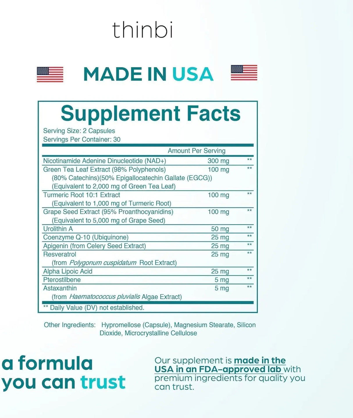 THINBI - Thinbi NAD+ Complex Urolithin A + Resveratrol 60 Capsulas - The Red Vitamin MX - Suplementos Alimenticios - {{ shop.shopifyCountryName }}