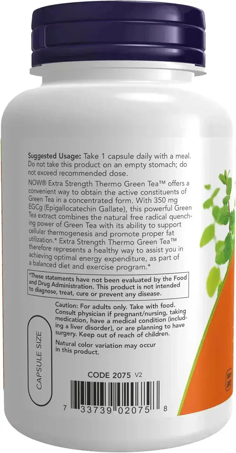 NOW SUPPLEMENTS - NOW Supplements Thermo Green Tea 90 Capsulas - The Red Vitamin MX - Suplementos Alimenticios - {{ shop.shopifyCountryName }}