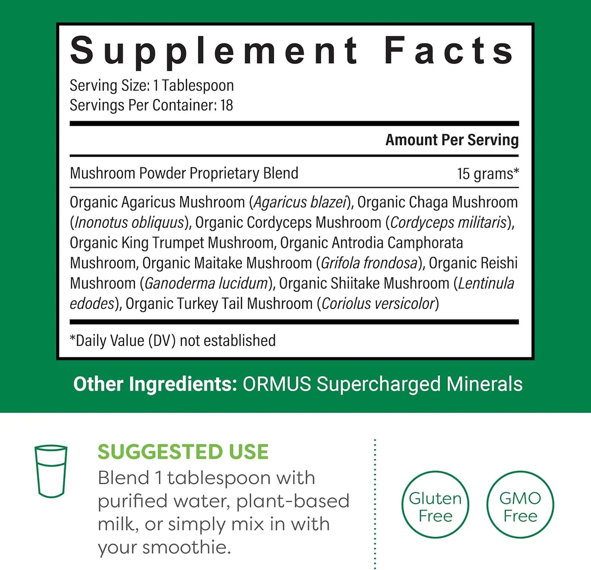 GLOBAL HEALING CENTER - Global Healing Organic Mushroom Powder 270Gr. - The Red Vitamin MX - Suplementos Alimenticios - {{ shop.shopifyCountryName }}