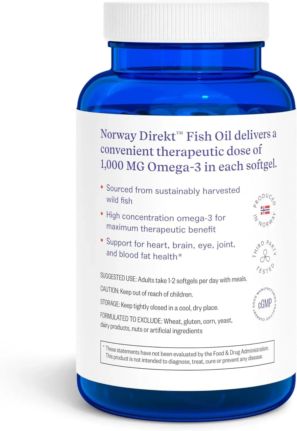 NORWAY DIREKT - Norway Direkt Omega-3 Fish Oil 2000Mg. 180 Capsulas Blandas - The Red Vitamin MX - Suplementos Alimenticios - {{ shop.shopifyCountryName }}