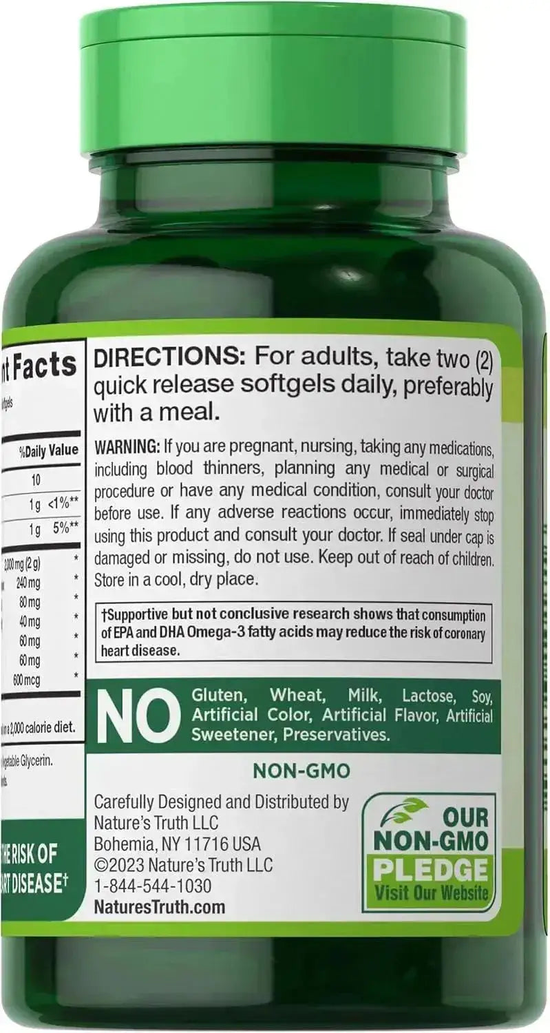 NATURE'S TRUTH - Nature's Truth Krill Oil 2000Mg. 60 Capsulas Blandas - The Red Vitamin MX - Suplementos Alimenticios - {{ shop.shopifyCountryName }}