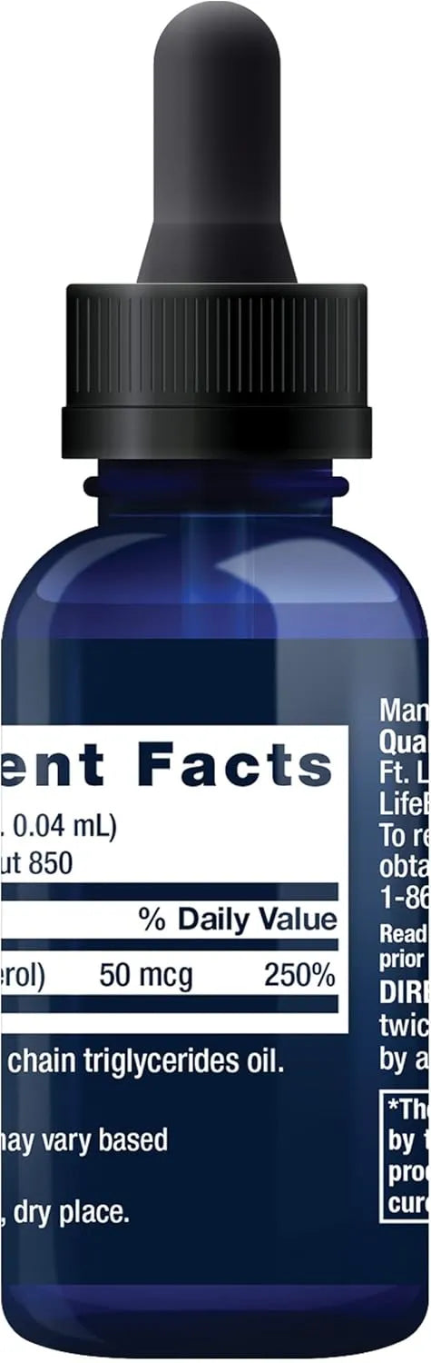 LIFE EXTENSION - Life Extension Liquid Vitamin D3 50mcg 1 Fl.Oz. - The Red Vitamin MX - Suplementos Alimenticios - {{ shop.shopifyCountryName }}