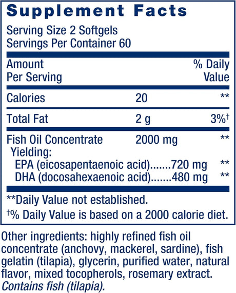 LIFE EXTENSION - Life Extension Mega EPA/DHA 120 Capsulas Blandas - The Red Vitamin MX - Suplementos Alimenticios - {{ shop.shopifyCountryName }}