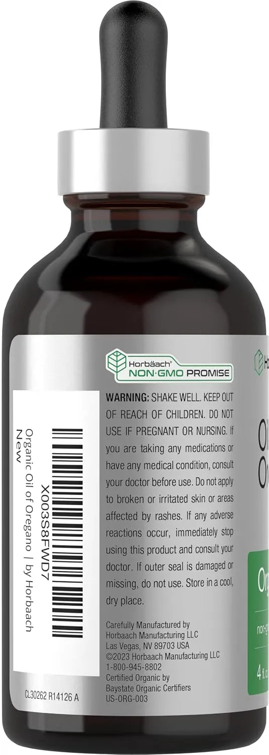 HORBAACH - Horbaach Organic Oil of Oregano Drops 4 Fl.Oz. - The Red Vitamin MX - Suplementos Alimenticios - {{ shop.shopifyCountryName }}