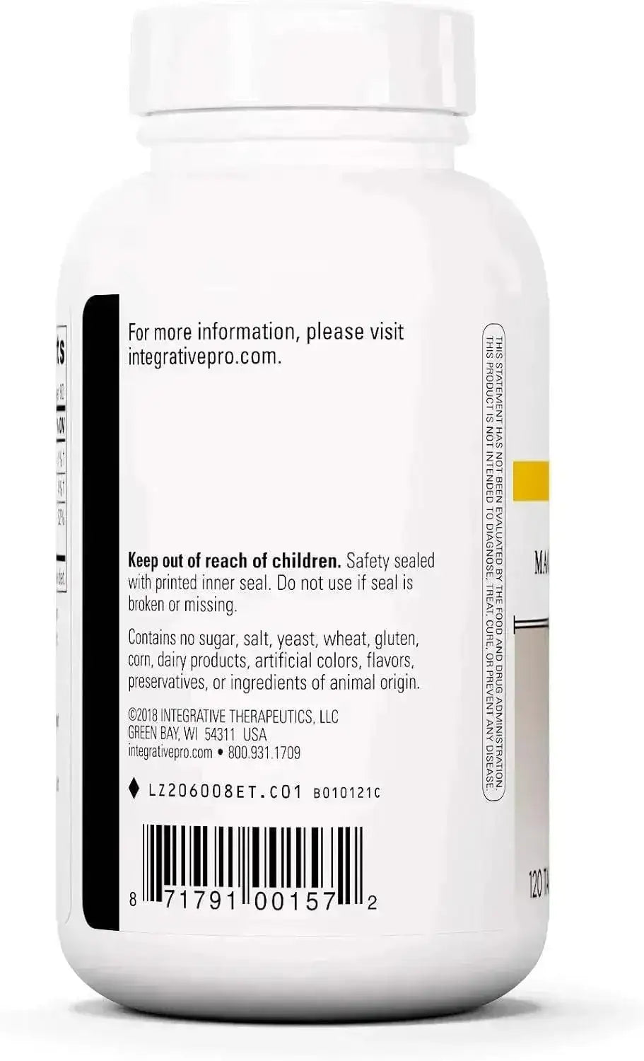 INTEGRATIVE THERAPEUTICS - Integrative Therapeutics Magnesium Glycinate Plus 120 Tabletas - The Red Vitamin MX - Suplementos Alimenticios - {{ shop.shopifyCountryName }}