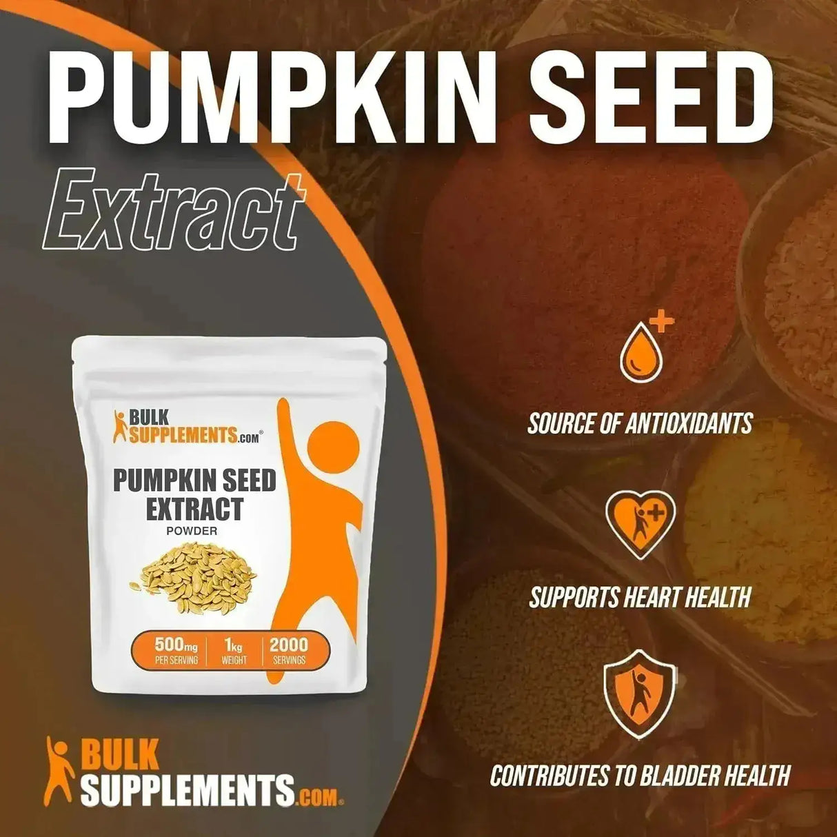 BULK SUPPLEMENTS - Bulk Supplements Pumpkin Seed Extract Powder 1 Kg. - The Red Vitamin MX - Suplementos Alimenticios - {{ shop.shopifyCountryName }}