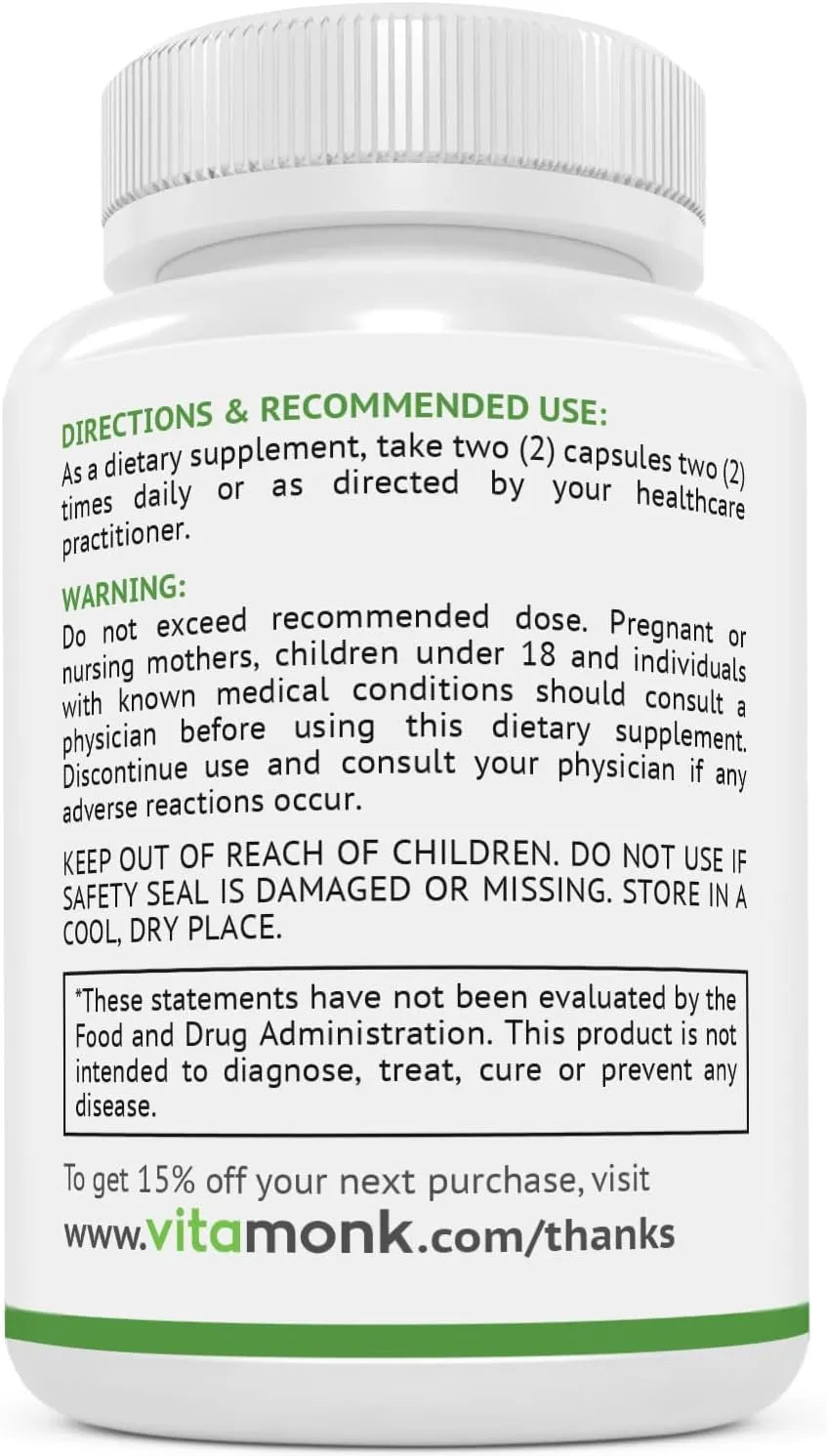 VITAMONK - VitaMonk MATCHAMAX Organic Japanese Matcha 120 Capsulas - The Red Vitamin MX - Suplementos Alimenticios - {{ shop.shopifyCountryName }}