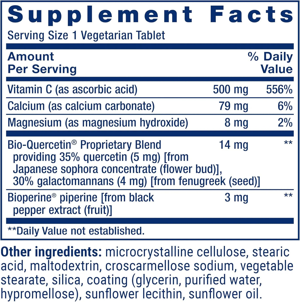 LIFE EXTENSION - Life Extension Fast-C and Bio-Quercetin 60 Tabletas - The Red Vitamin MX - Suplementos Alimenticios - {{ shop.shopifyCountryName }}