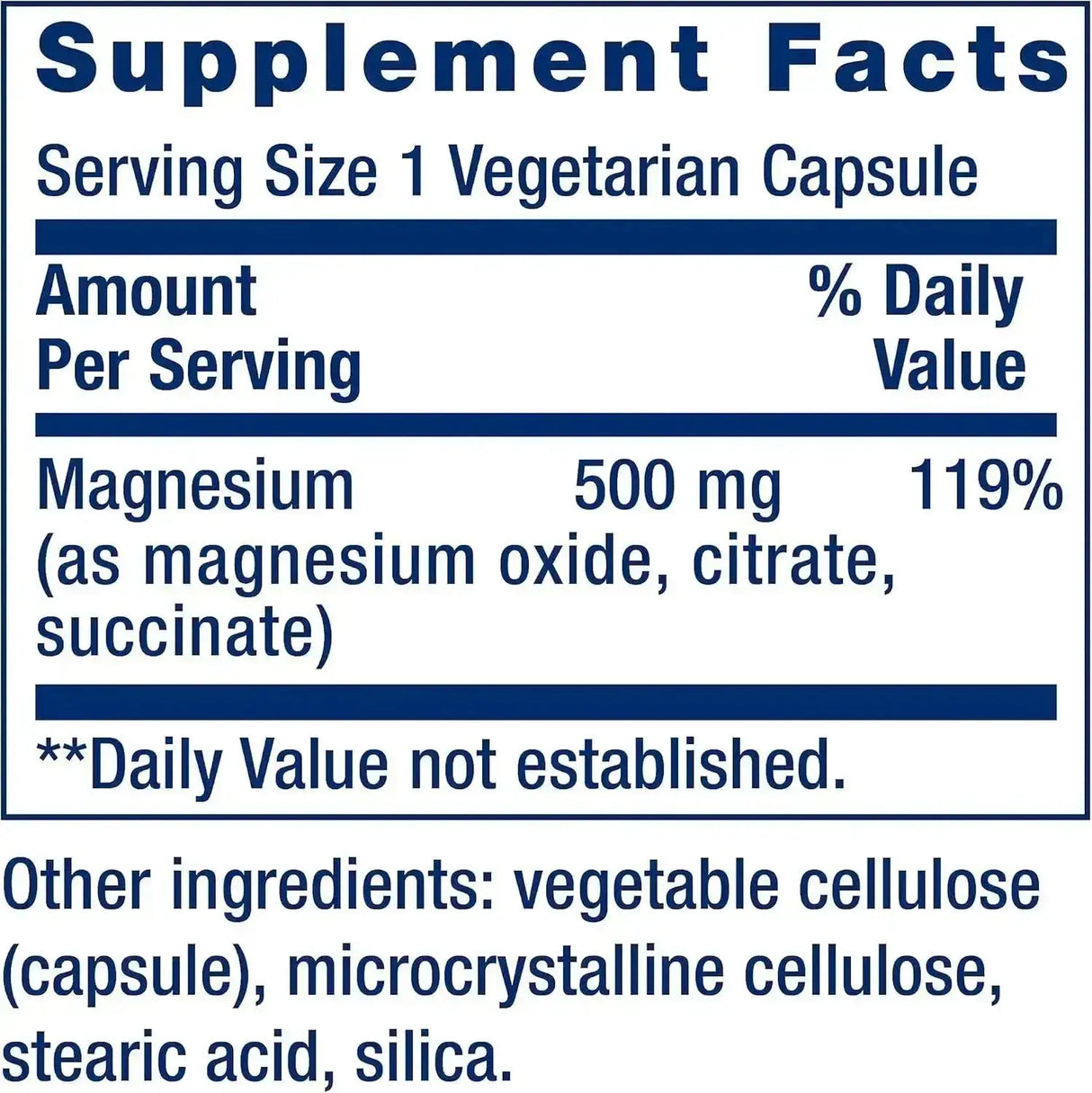 LIFE EXTENSION - Life Extension Magnesium 500Mg. 100 Capsulas - The Red Vitamin MX - Suplementos Alimenticios - {{ shop.shopifyCountryName }}