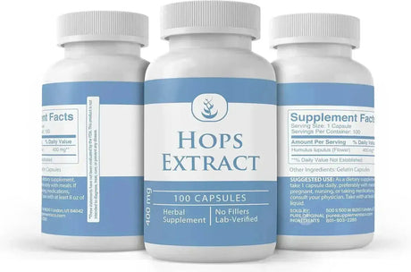 PURE ORIGINAL INGREDIENTS - Pure Original Ingredients Hops Extract 100 Capsulas - The Red Vitamin MX - Suplementos Alimenticios - {{ shop.shopifyCountryName }}