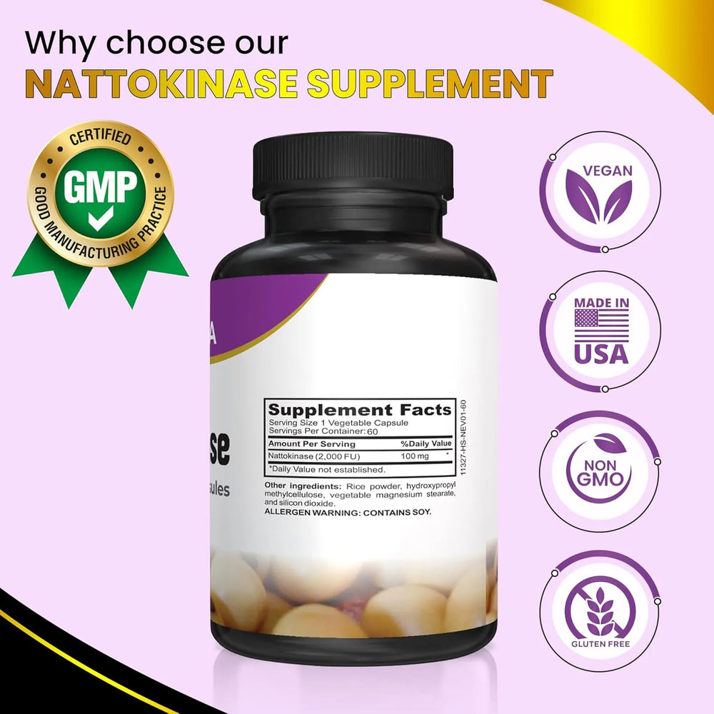 ZOZYLA - ZOZYLA Nattokinase 2,000 FU 60 Capsulas - The Red Vitamin MX - Suplementos Alimenticios - {{ shop.shopifyCountryName }}