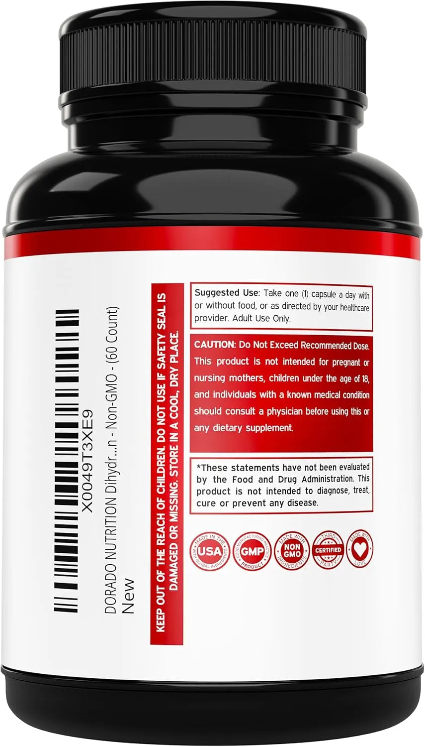 DORADO NUTRITION - Dorado Nutrition Dihydroberberine 100Mg. 60 Capsulas - The Red Vitamin MX - Suplementos Alimenticios - {{ shop.shopifyCountryName }}