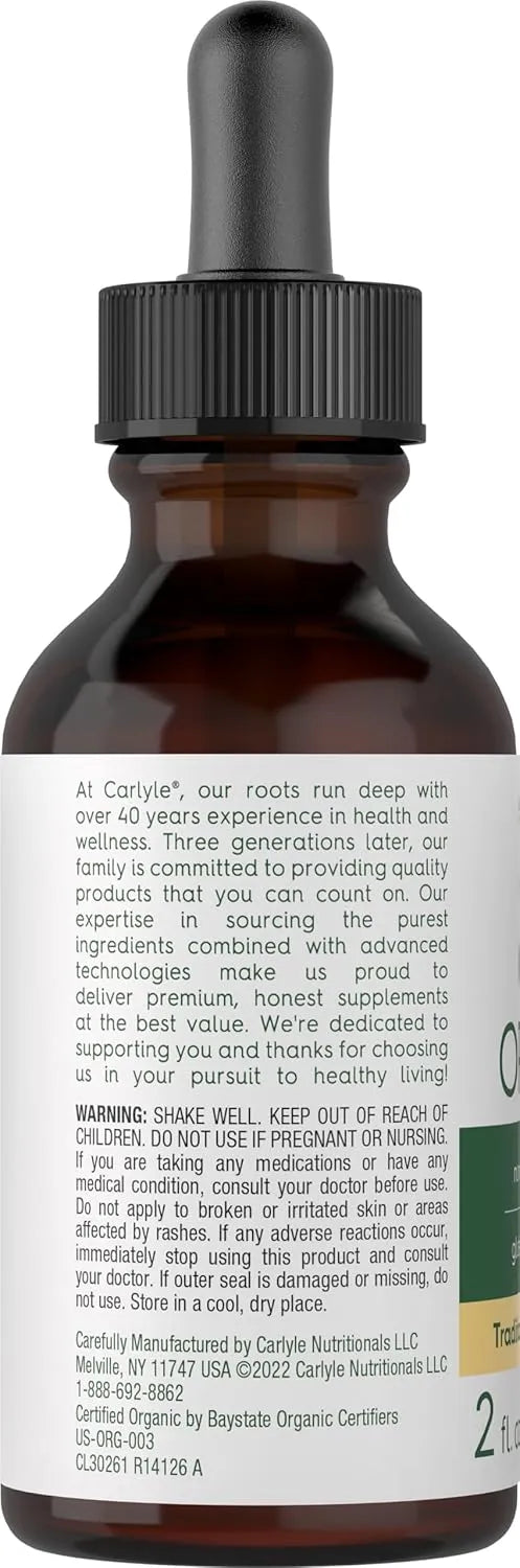 CARLYLE - Carlyle Organic Oil of Oregano Liquid Drops 2 Fl.Oz. - The Red Vitamin MX - Suplementos Alimenticios - {{ shop.shopifyCountryName }}