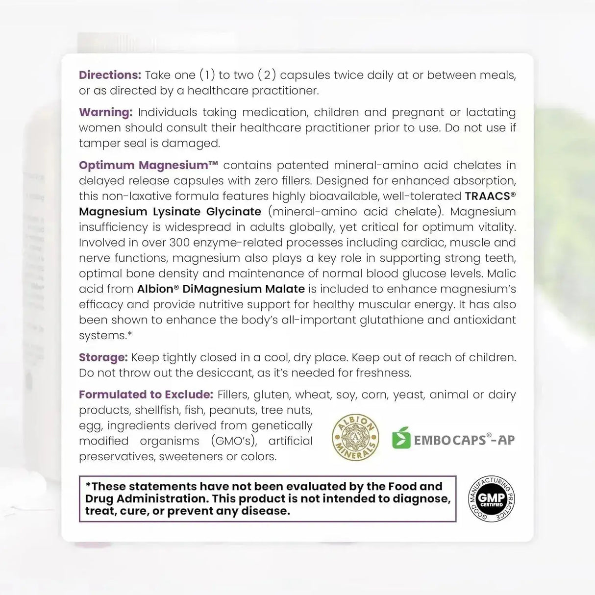 PURE THERAPRO RX - Pure TheraPro Rx Optimum Magnesium 120 Capsulas - The Red Vitamin MX - Suplementos Alimenticios - {{ shop.shopifyCountryName }}