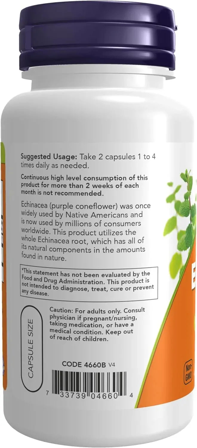 NOW SUPPLEMENTS - NOW Supplements Echinacea 400Mg. 100 Capsulas - The Red Vitamin MX - Suplementos Alimenticios - {{ shop.shopifyCountryName }}