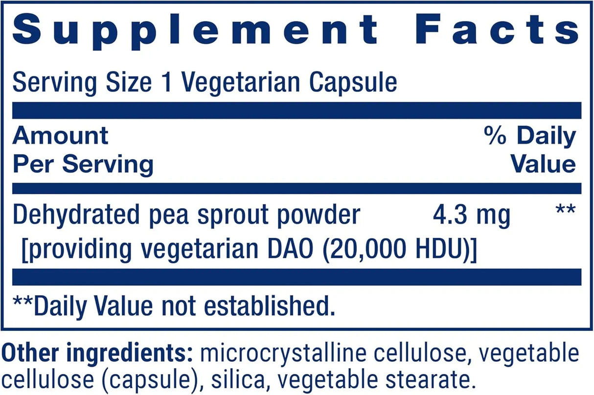 LIFE EXTENSION - Life Extension Food Sensitivity Relief with Diamine Oxidase 60 Capsulas - The Red Vitamin MX - Suplementos Alimenticios - {{ shop.shopifyCountryName }}