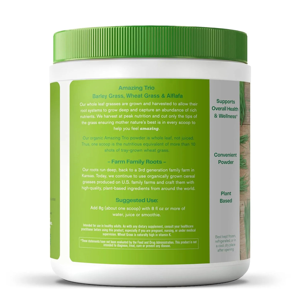 AMAZING GRASS - Amazing Grass Greens Trio Greens Powder with Wheatgrass Alfalfa & Barley Grass 30 Servicios 240Gr. - The Red Vitamin MX - Suplementos Alimenticios - {{ shop.shopifyCountryName }}
