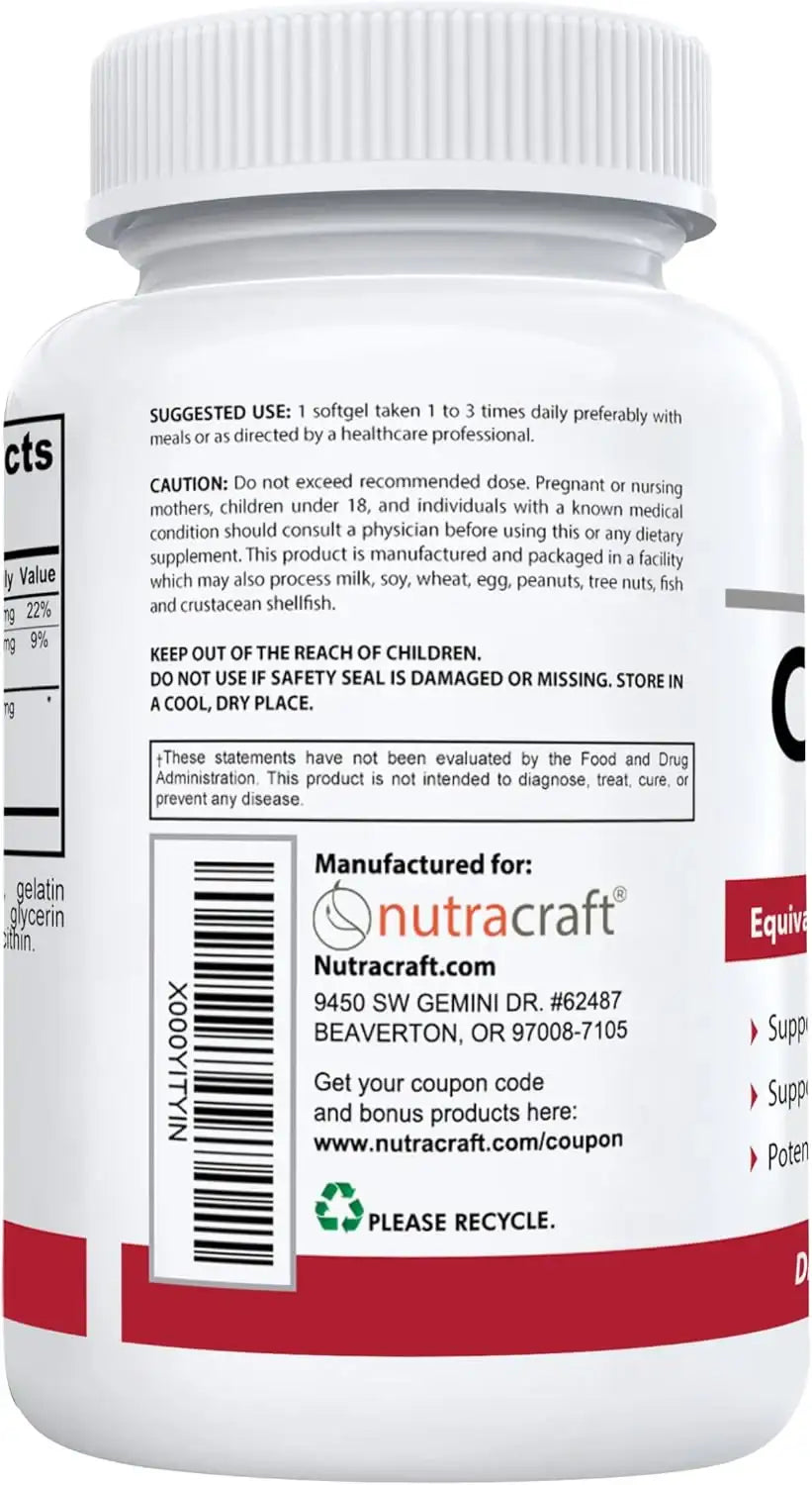NUTRACRAFT - Nutracraft Cranberry Extract 60 Capsulas Blandas - The Red Vitamin MX - Suplementos Alimenticios - {{ shop.shopifyCountryName }}