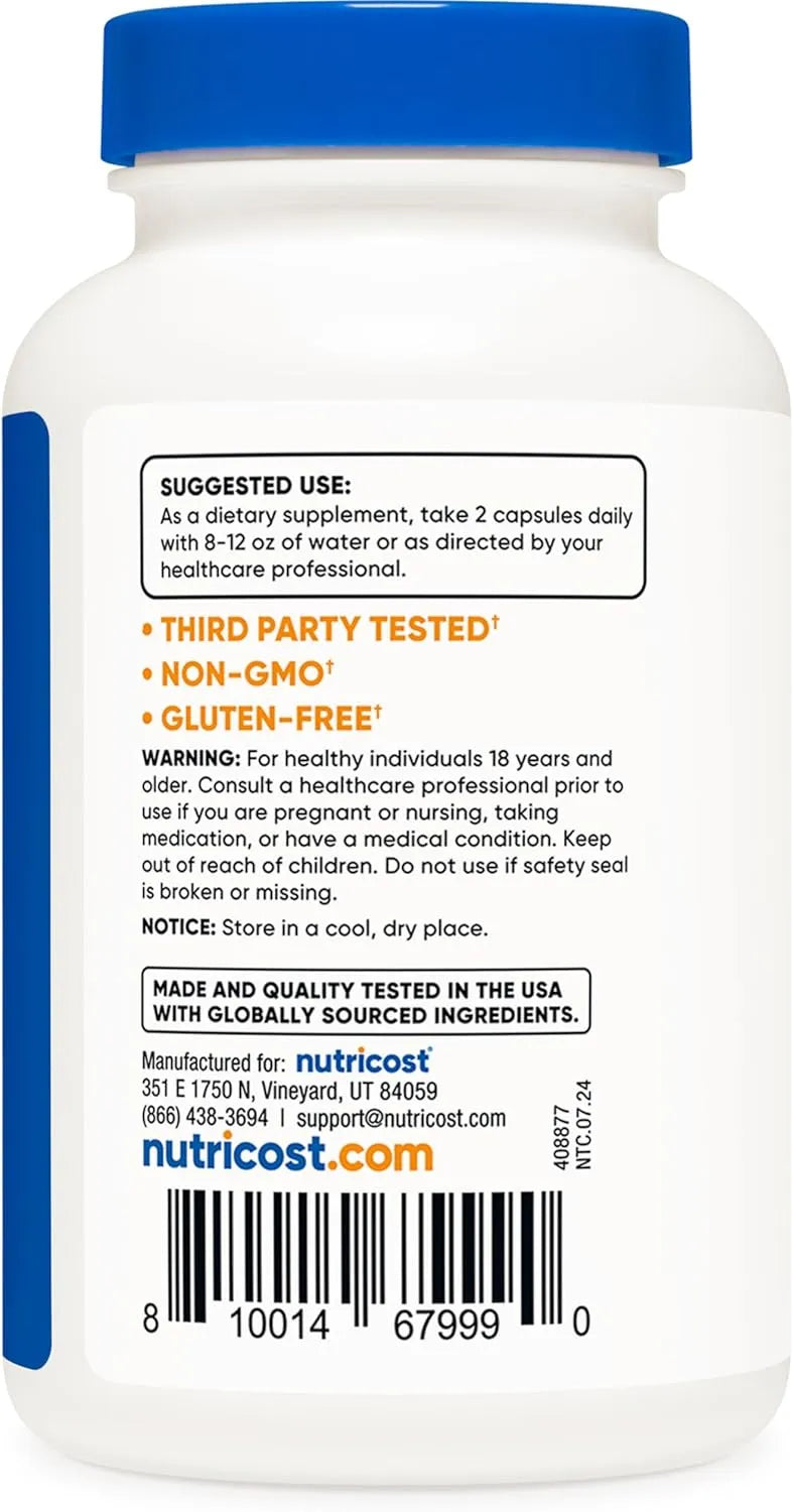 NUTRICOST - Nutricost White Willow Bark 1200Mg. 120 Capsulas - The Red Vitamin MX - Suplementos Alimenticios - {{ shop.shopifyCountryName }}