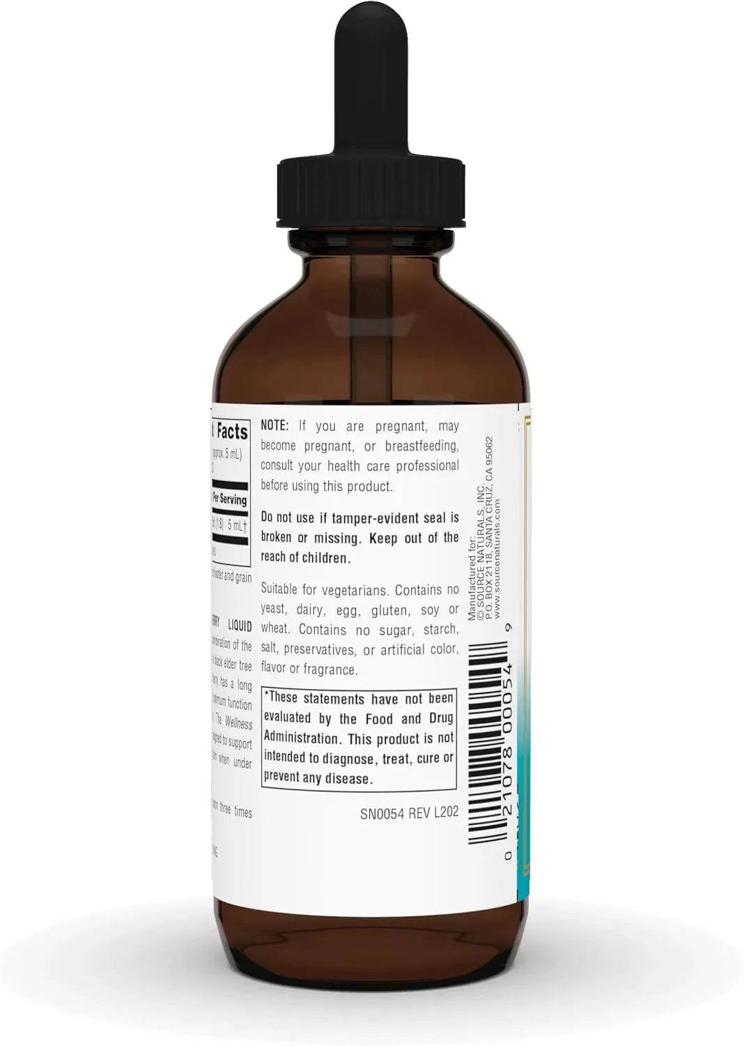 SOURCE NATURALS - Source Naturals Wellness Elderberry Liquid Extract 4 Fl.Oz. - The Red Vitamin MX - Suplementos Alimenticios - {{ shop.shopifyCountryName }}