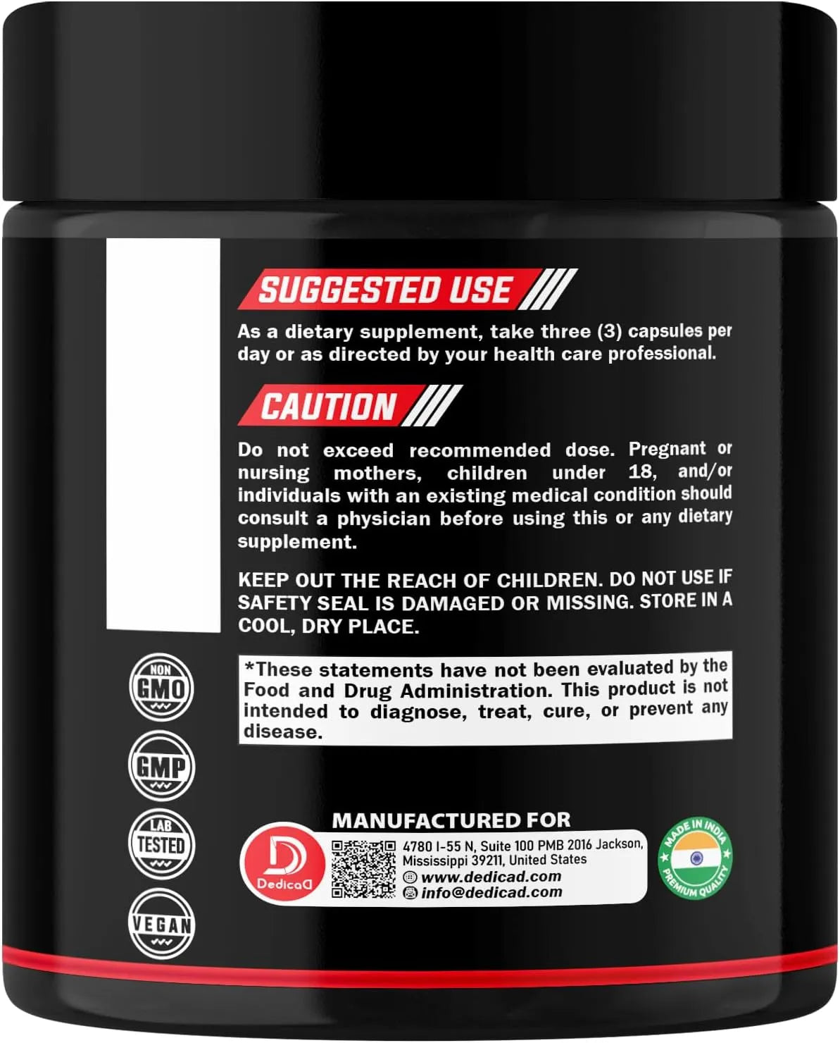 DEDICAD - DEDICAD Wormwood Capsules with Black Walnut & Cloves 60 Capsulas - The Red Vitamin MX - Suplementos Alimenticios - {{ shop.shopifyCountryName }}