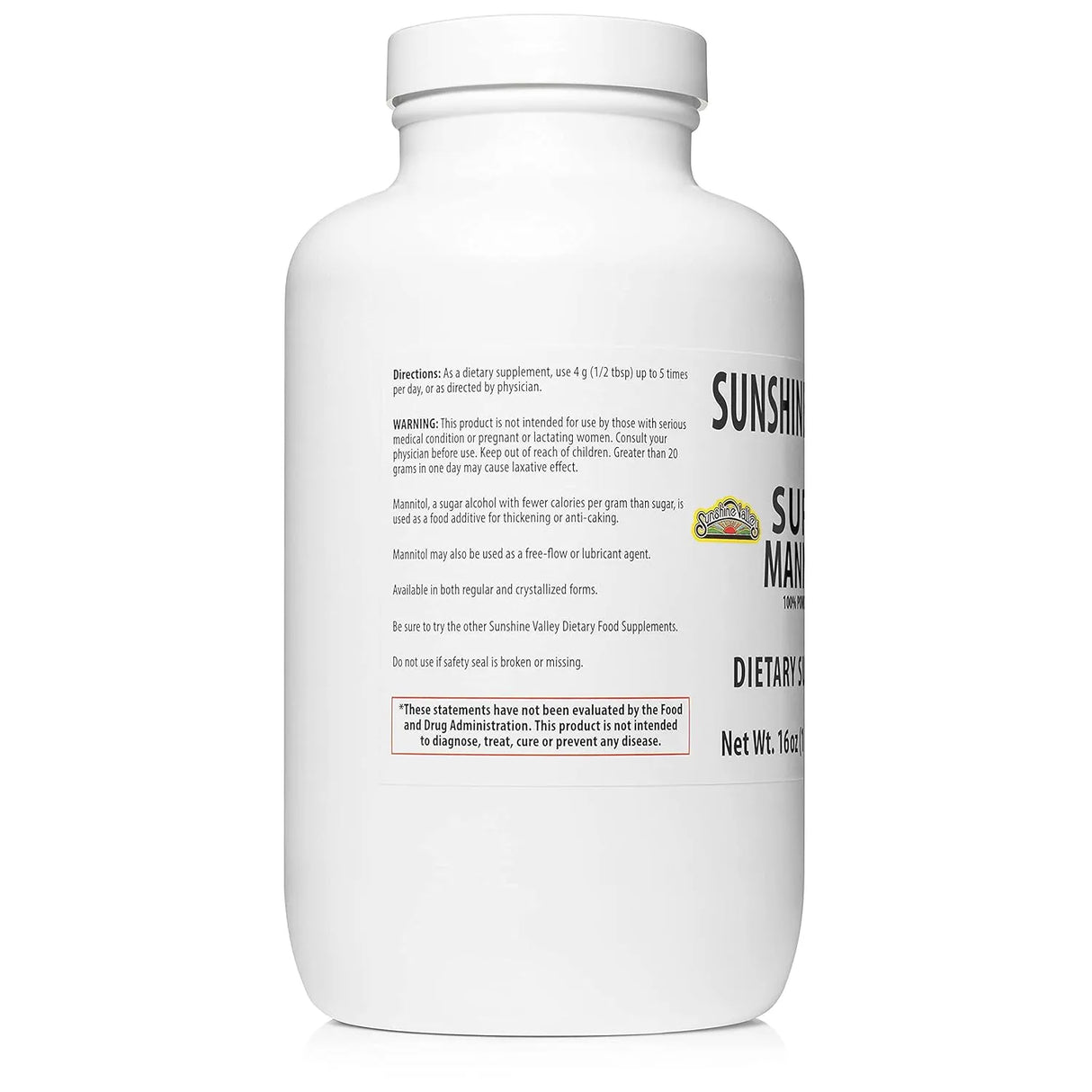 SUNSHINE VALLEY - Sunshine Valley Super Mannitol Powder 453Gr. - The Red Vitamin MX - Suplementos Alimenticios - {{ shop.shopifyCountryName }}