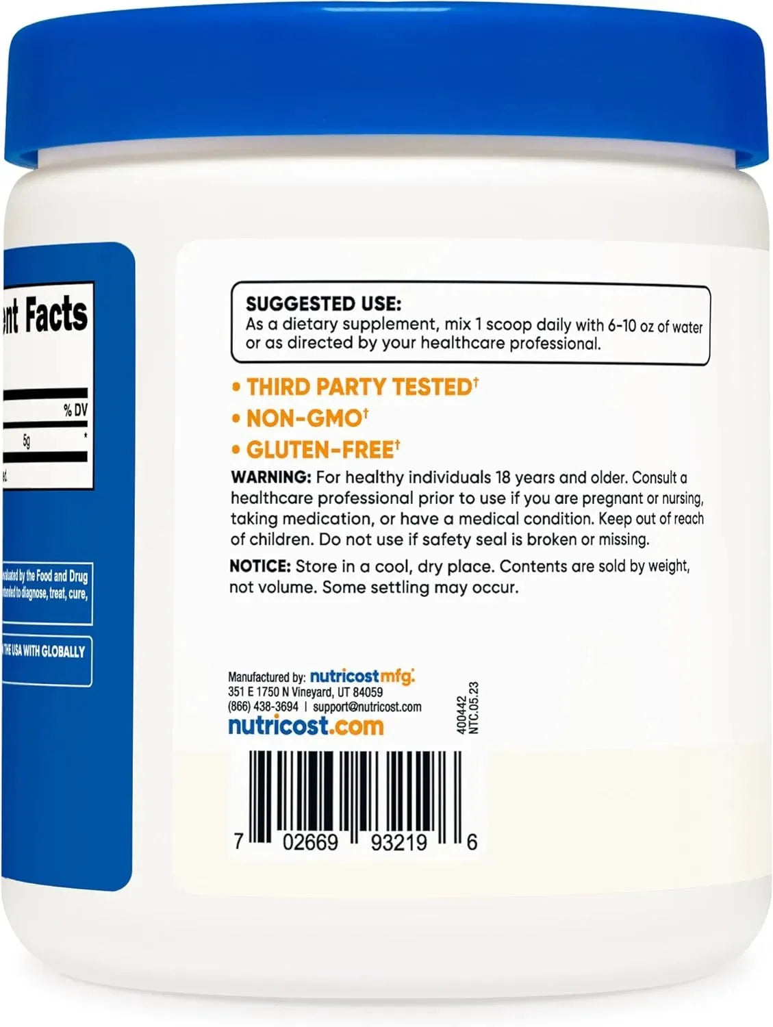 NUTRICOST - Nutricost D-Ribose Powder 250Gr. - The Red Vitamin MX - Suplementos Alimenticios - {{ shop.shopifyCountryName }}