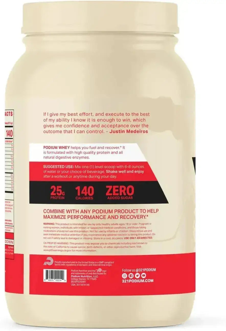 PODIUM NUTRITION - Podium Nutrition Whey Protein Powder 25 Servicios Coffee Ice Cream 930Gr. - The Red Vitamin MX - Suplementos Alimenticios - {{ shop.shopifyCountryName }}