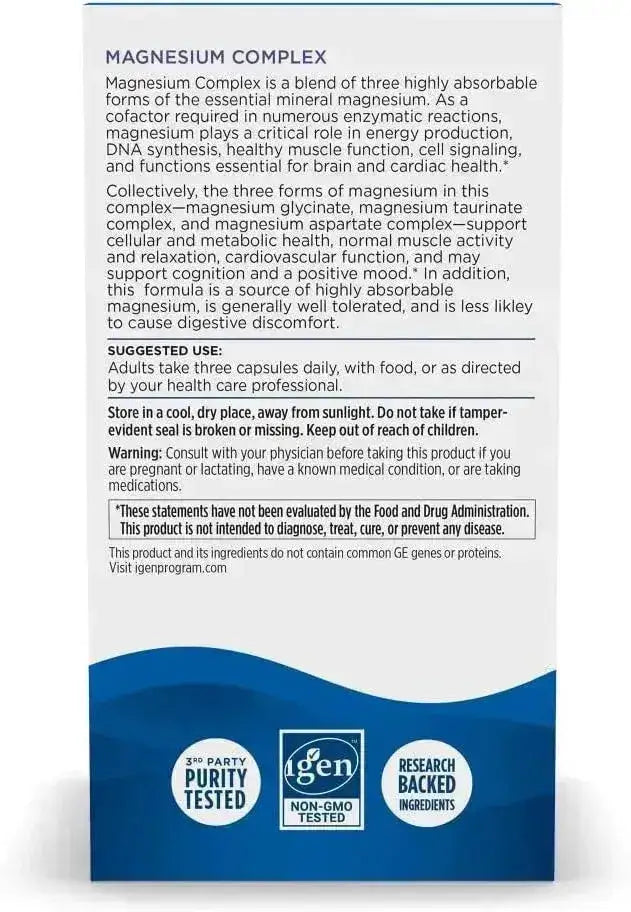NORDIC NATURALS - Nordic Naturals Magnesium Complex 225Mg. 90 Capsulas - The Red Vitamin MX - Suplementos Alimenticios - {{ shop.shopifyCountryName }}