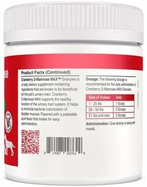 DENESTRA - Denestra Cranberry D Mannose MAX- Dog Urinary Tract 90 Servicios - The Red Vitamin MX - Salud De Tracto Urinario Para Perros - {{ shop.shopifyCountryName }}