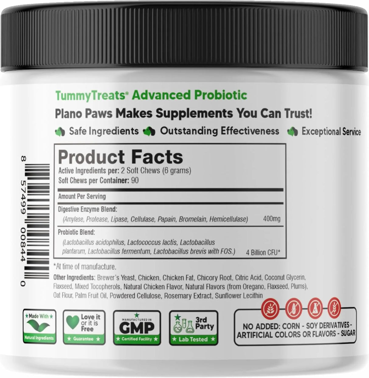 PLANOPAWS - Planopaws Probiotics for Dogs All Ages 90 Masticables - The Red Vitamin MX - Probióticos Para Perros - {{ shop.shopifyCountryName }}