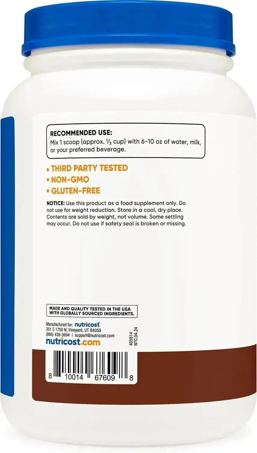 NUTRICOST - Nutricost Whey Protein Concentrate Chocolate 25 Servicios 907Gr. - The Red Vitamin MX - Suplementos Alimenticios - {{ shop.shopifyCountryName }}