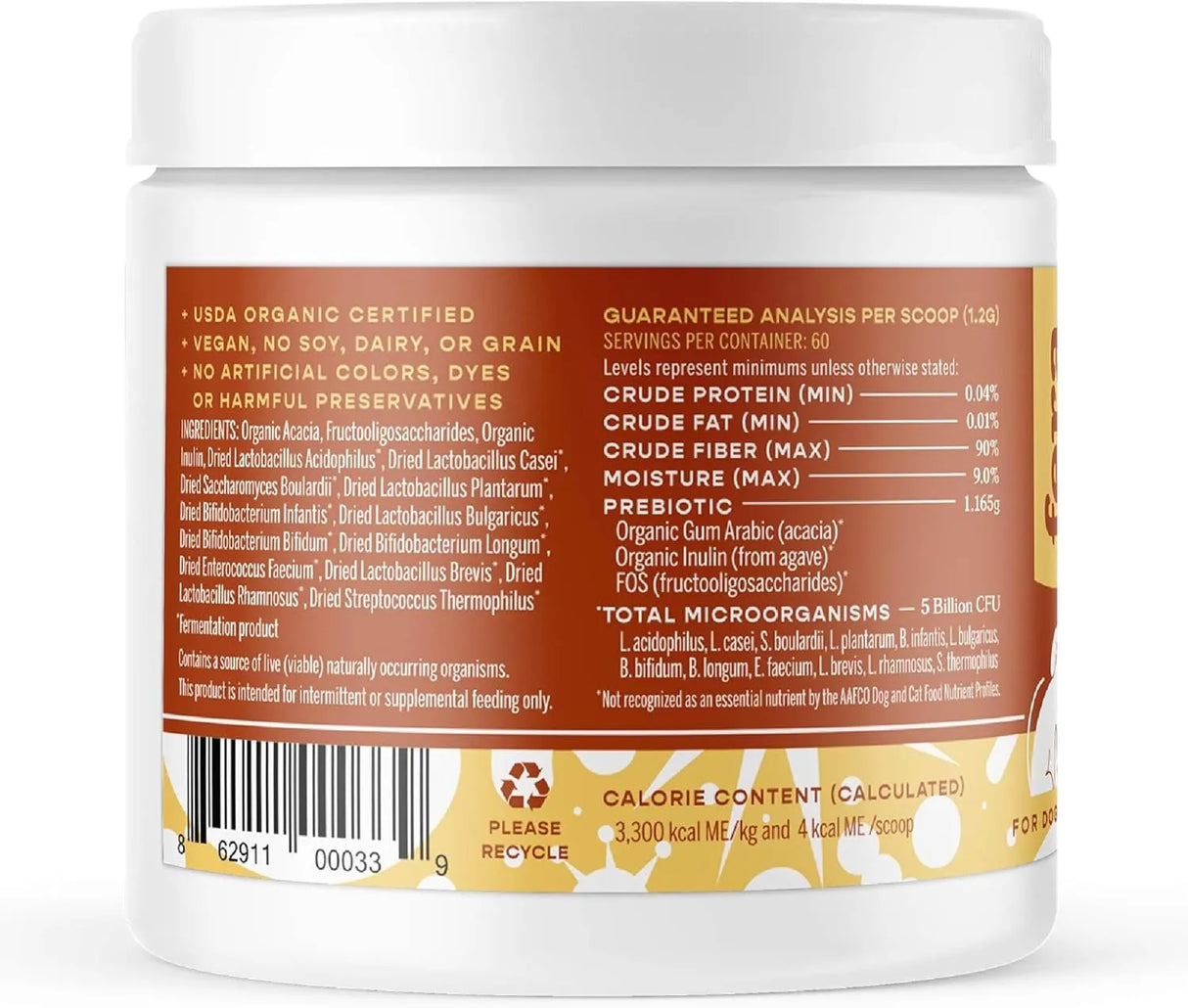 FERA PETS - Fera Pet Organics Probiotics for Dogs & Cats 72Gr. - The Red Vitamin MX - Probióticos Para Perros - {{ shop.shopifyCountryName }}