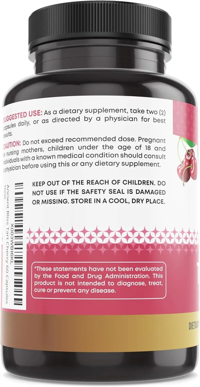 ANCIENT BLISS - Ancient Bliss Tart Cherry 120 Capsulas - The Red Vitamin MX - Suplementos Alimenticios - {{ shop.shopifyCountryName }}