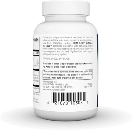 PLANETARY HERBALS - Planetary Herbals Cranberry Bladder Defense 60 Tabletas - The Red Vitamin MX - Suplementos Alimenticios - {{ shop.shopifyCountryName }}