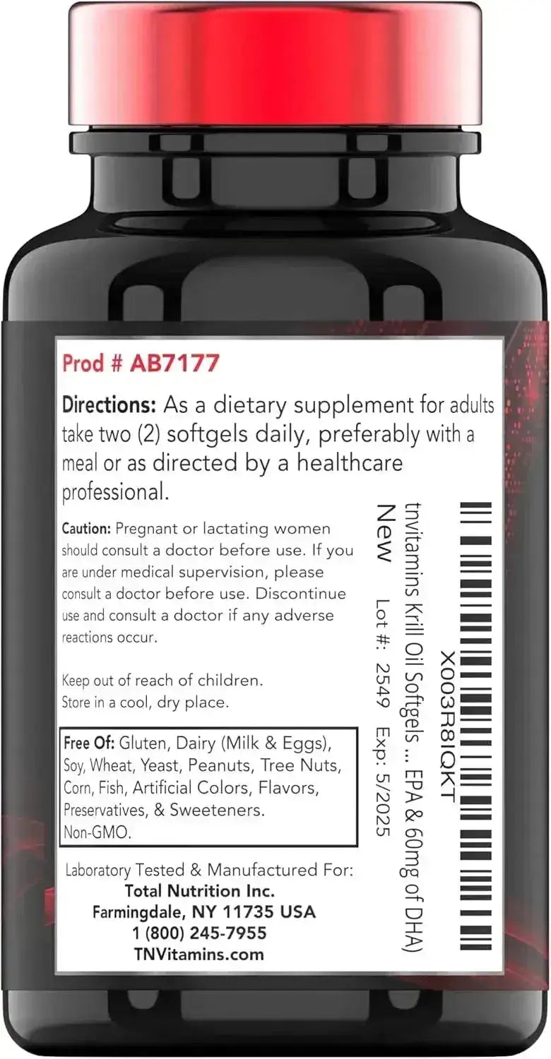 TNTVITAMINS - tnvitamins Antarctic Krill Oil 1000Mg. 120 Capsulas Blandas - The Red Vitamin MX - Suplementos Alimenticios - {{ shop.shopifyCountryName }}