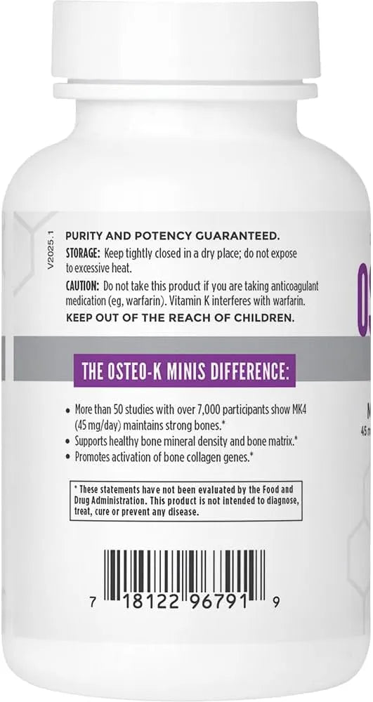 NBI - NBI Osteo-K Bone Support Vitamin D & K Complex 120 Capsulas - The Red Vitamin MX - Suplementos Alimenticios - {{ shop.shopifyCountryName }}