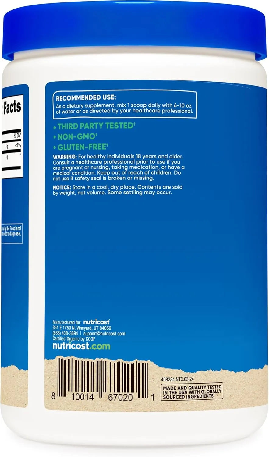 NUTRICOST - Nutricost Organic Reishi Mushroom Powder 227Gr. - The Red Vitamin MX - Suplementos Alimenticios - {{ shop.shopifyCountryName }}