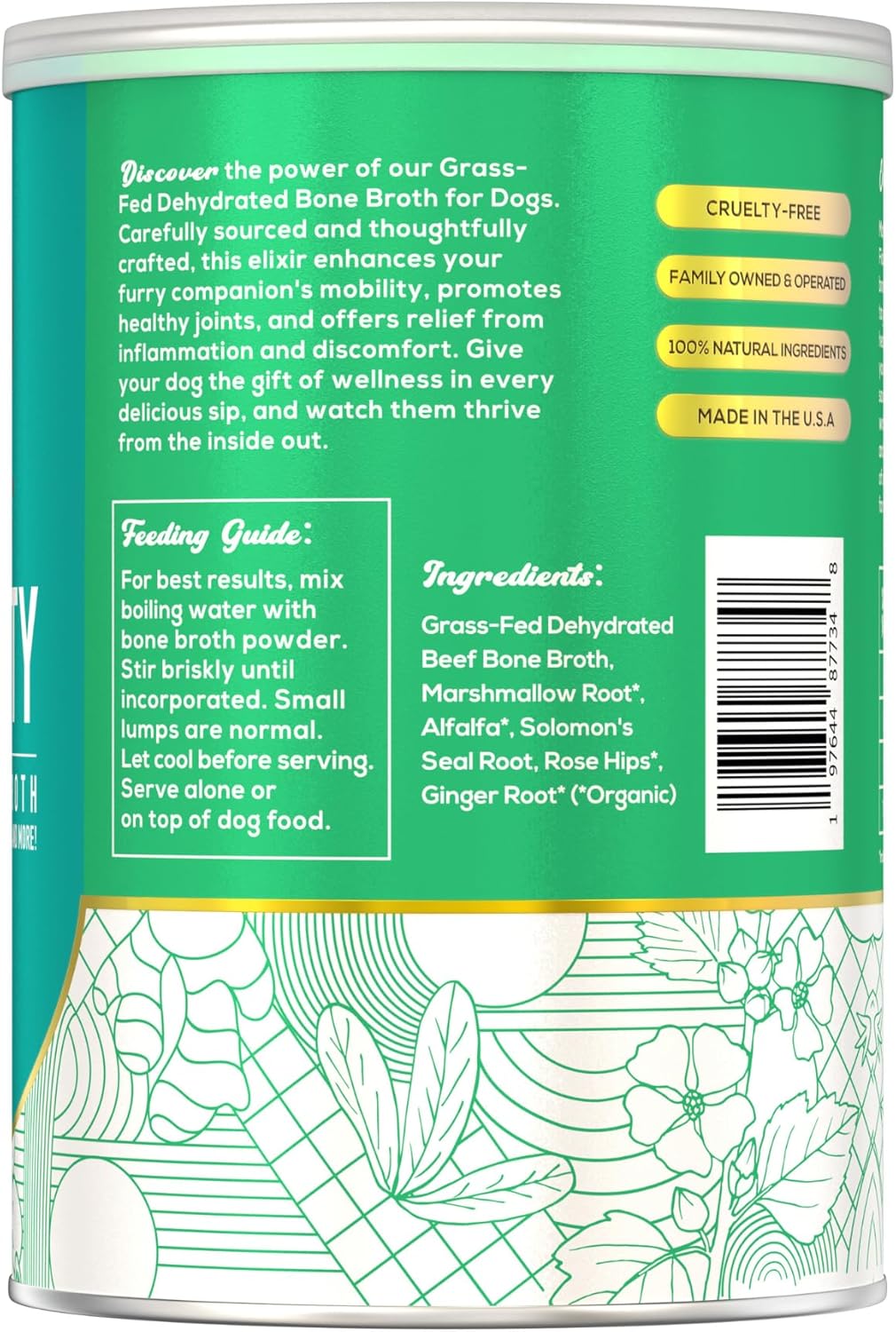 FIDO'S - Fido's Mobility Bone Broth for Dogs 60 Servicios 184Gr. - The Red Vitamin MX - Suplementos Herbales Para Perros - {{ shop.shopifyCountryName }}