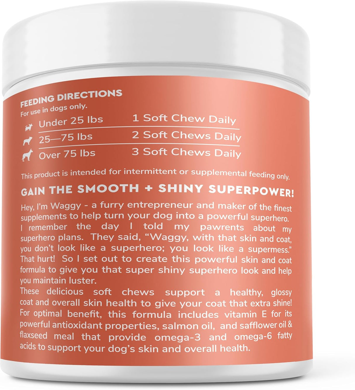 WONDER PAWS Skin & Coat Supplement for Dogs with Salmon Oil 70 Masticables