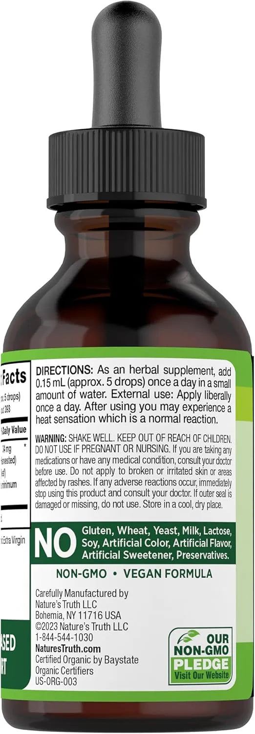 NATURE'S TRUTH - Nature's Truth Oil of Oregano Organic Liquid Drops 2 Fl.Oz. - The Red Vitamin MX - Suplementos Alimenticios - {{ shop.shopifyCountryName }}