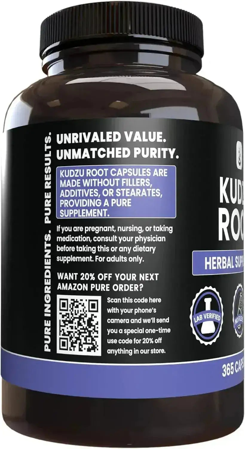 PURE ORIGINAL INGREDIENTS - Pure Original Ingredients Kudzu Root 365 Capsulas - The Red Vitamin MX - Suplementos Alimenticios - {{ shop.shopifyCountryName }}