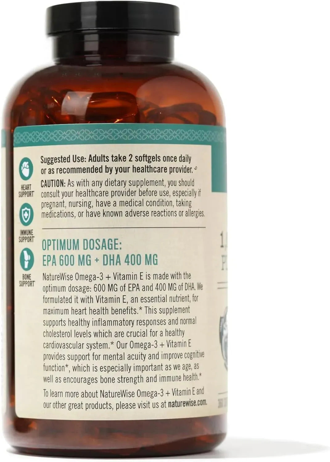 NATUREWISE - NatureWise Extra-Strength Omega 3 Fish Oil 1000Mg, 360 Capsulas Blandas - The Red Vitamin MX - Suplementos Alimenticios - {{ shop.shopifyCountryName }}