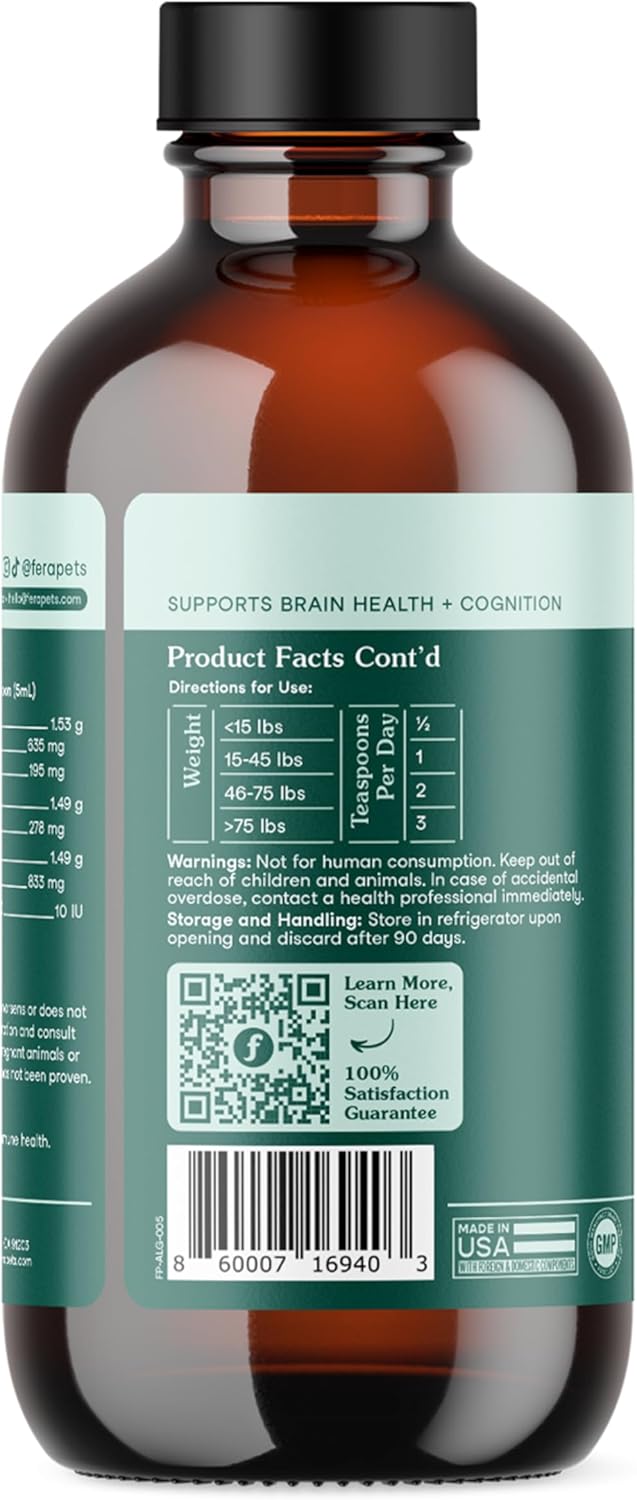 Fera Pet Organics Algae Oil 8 Fl.Oz.