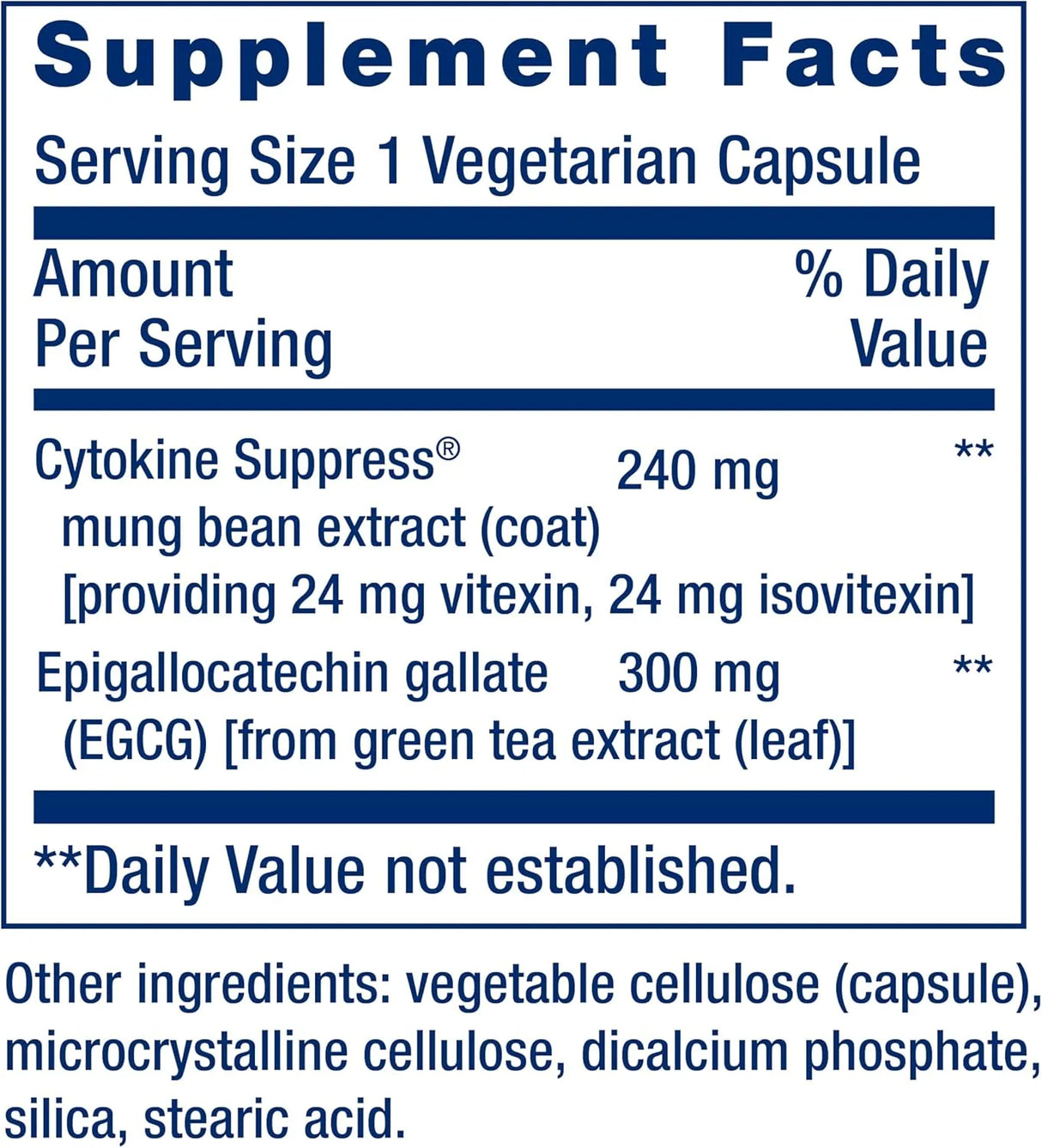 LIFE EXTENSION - Life Extension Cytokine Suppress with EGCG 30 Capsulas - The Red Vitamin MX - Suplementos Alimenticios - {{ shop.shopifyCountryName }}